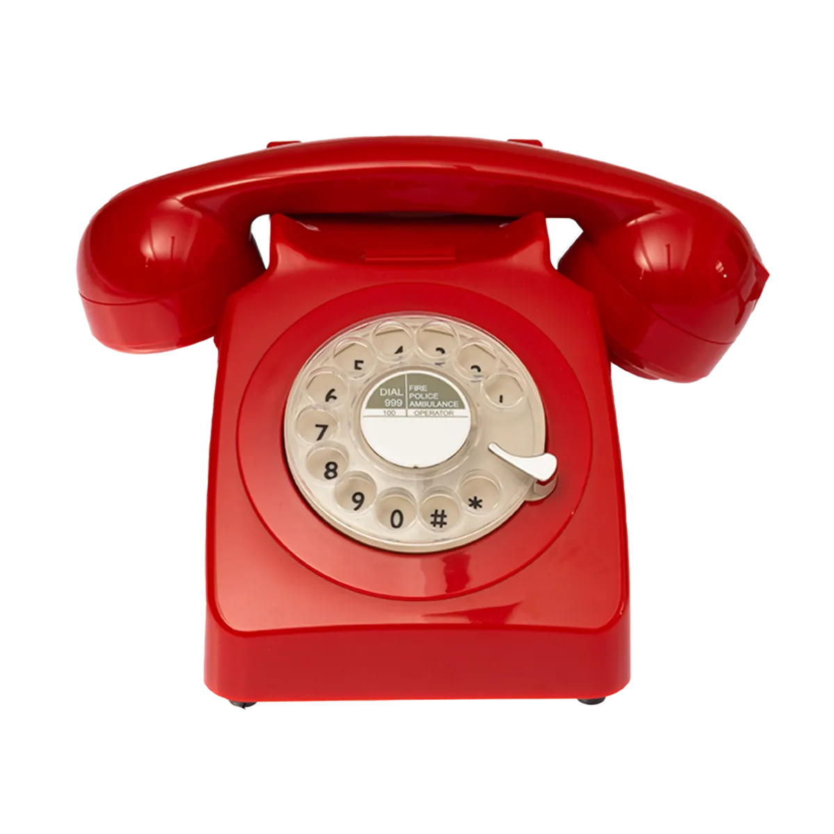Ruby audio guestbook phone, front on